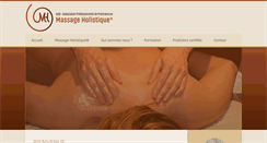 Desktop Screenshot of massageholistique.be